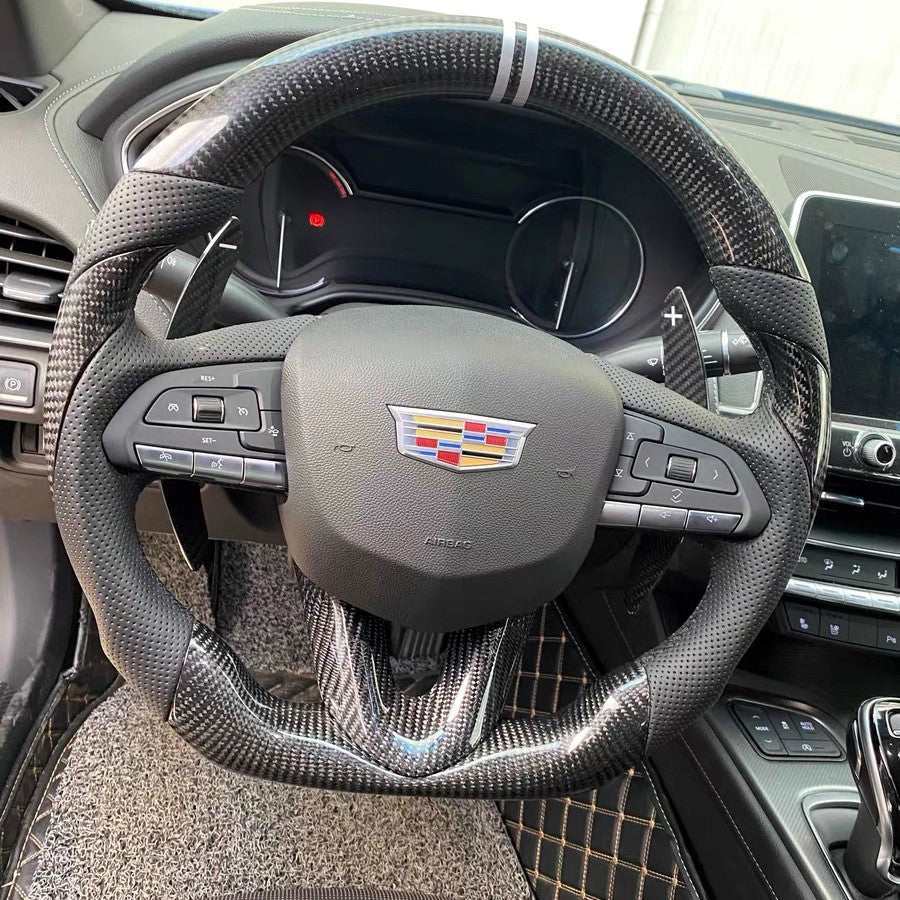 2020 - 2024+ Cadillac CT4 / CT5 Base, V, and Blackwing - Custom Carbon Fiber Steering Wheel with options